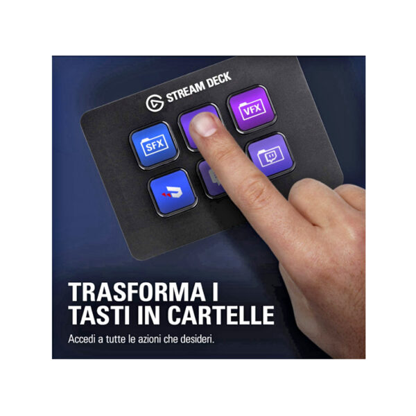 Elgato Stream Deck Mini, LCD con 6 Tasti