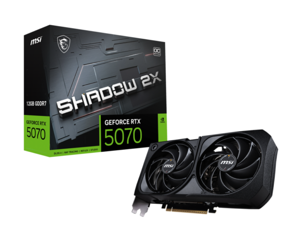 MSI GeForce RTX 5070 12G SHADOW 2X OC, 12288 MB GDDR7, DLSS 4